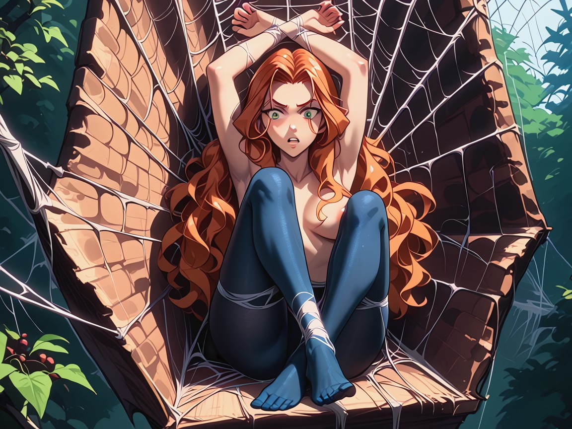 Funnel Web, Pulling Against Web, Hd Hentai AI Porn