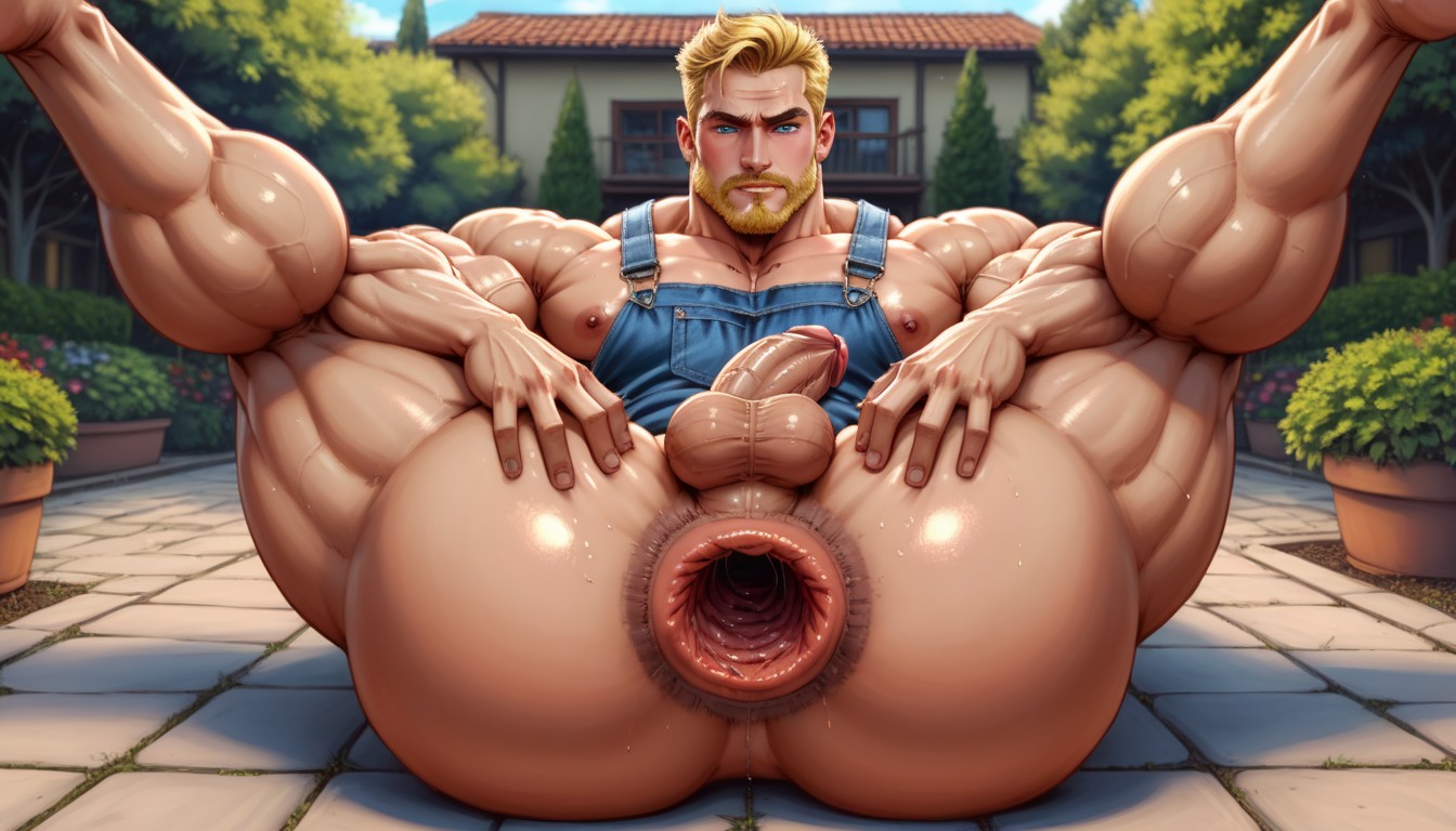 Legs Up, Oiled Skin, 18+ AI Gay Porn
