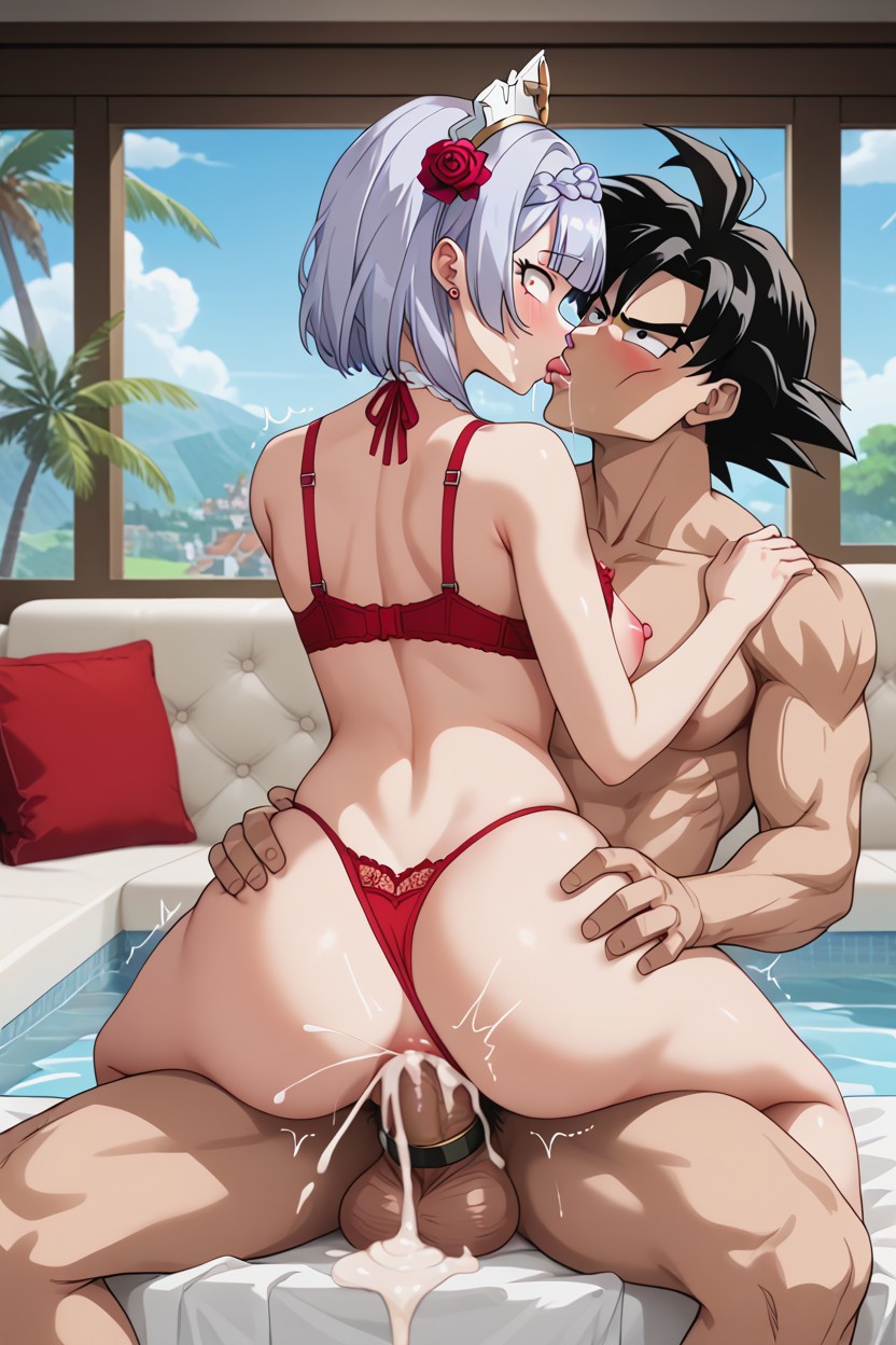 Cock Ring, Kiss, Excessive Eye Rolling Hentai AI Porn