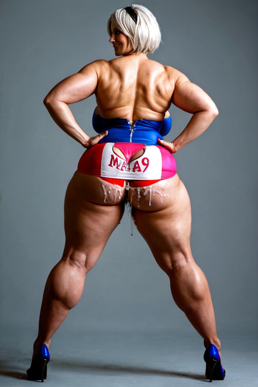 Eye Shadow, Hips, Round Cheeks AI Porn