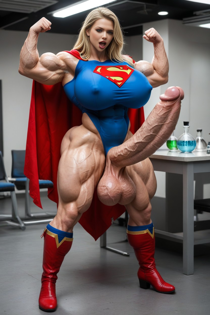 Pénis Hyper Long Et Impossible, Veiny Body, Blonde Porno IA transsexuelle