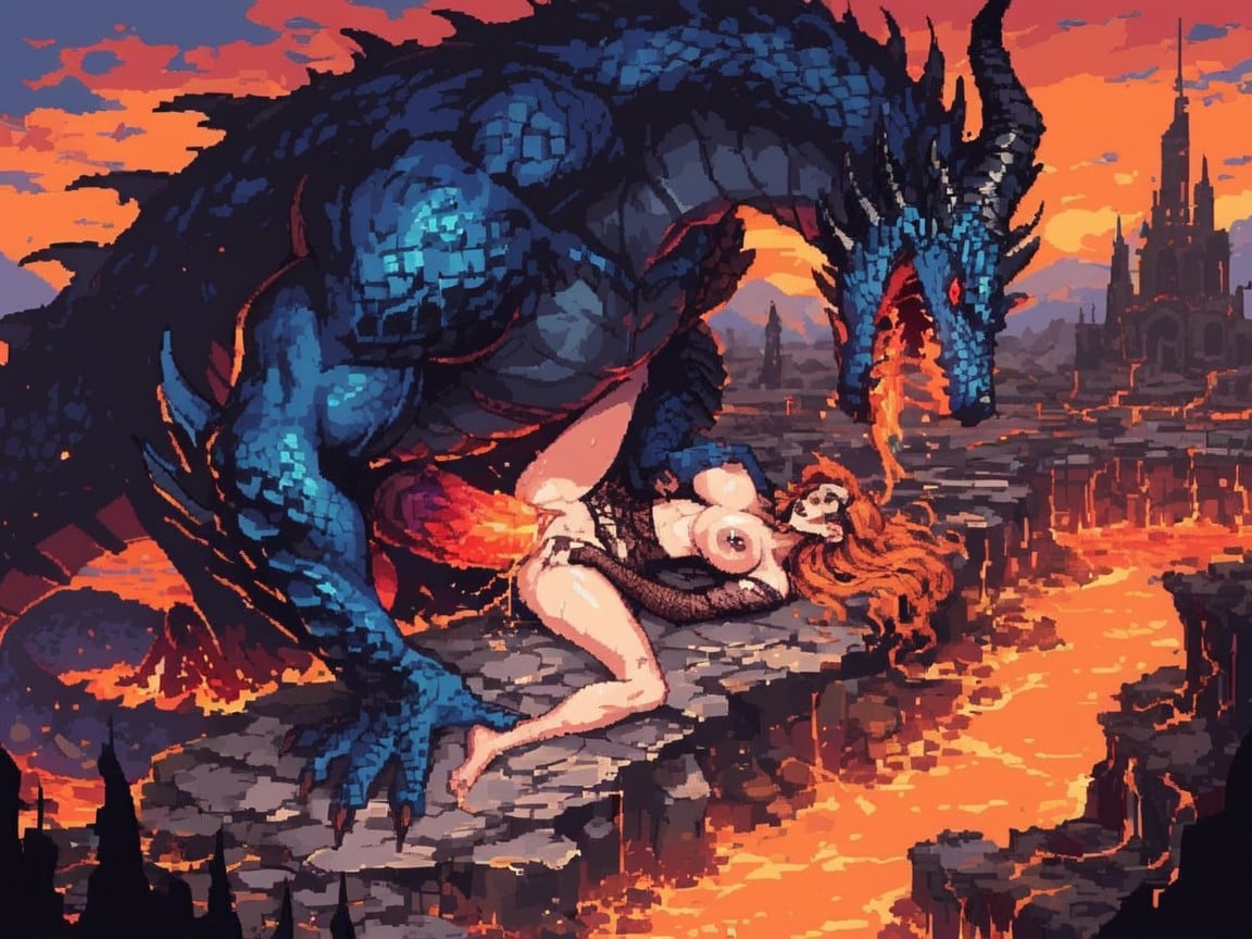 De Arriba A Abajo, Breasts Busting Out, Fire Breathing Porno IA