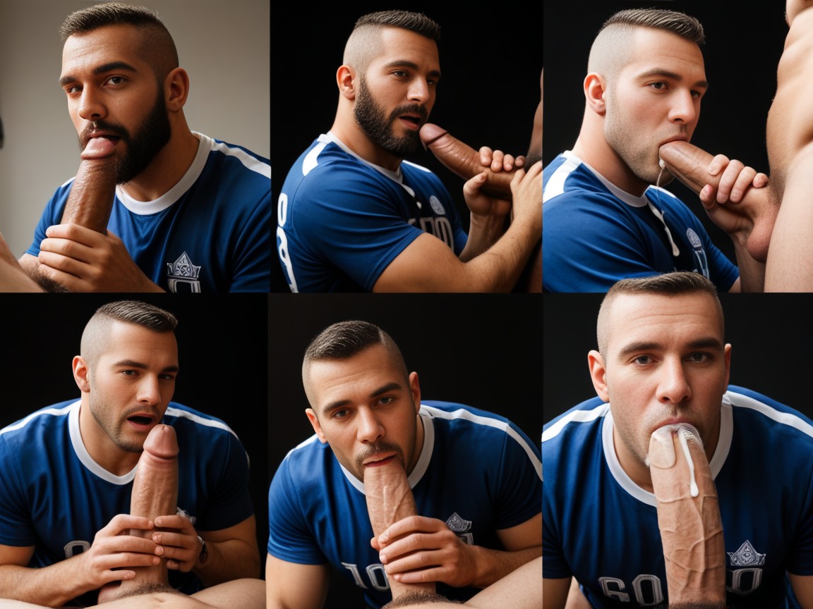 Gangbang, Grin, Mischievous AI Gay Porn