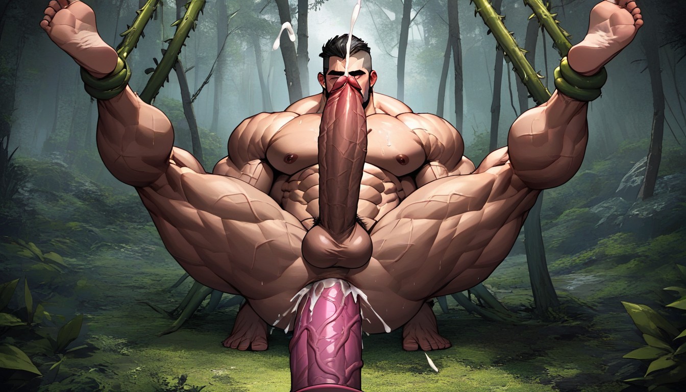 Tentacles Gaping Asshole, Oversized Muscles, In Love AI Gay Porn