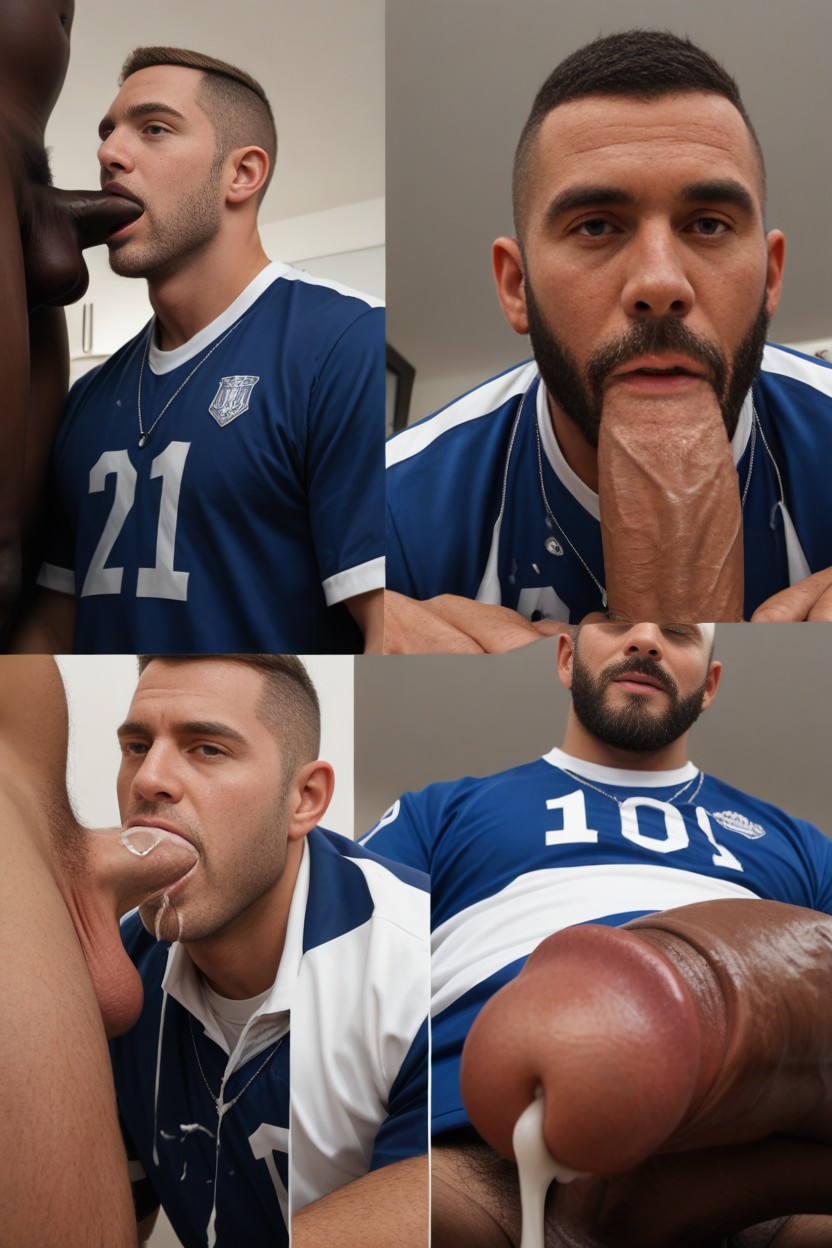 Grin, Cum On Face, 18+ AI Gay Porn