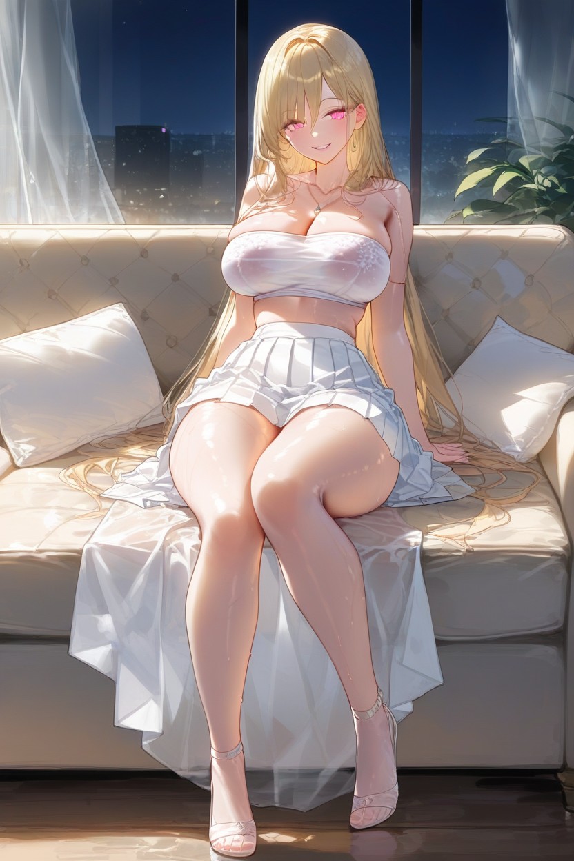 Full Body, Pink Eyes, Big Ass AI Porn