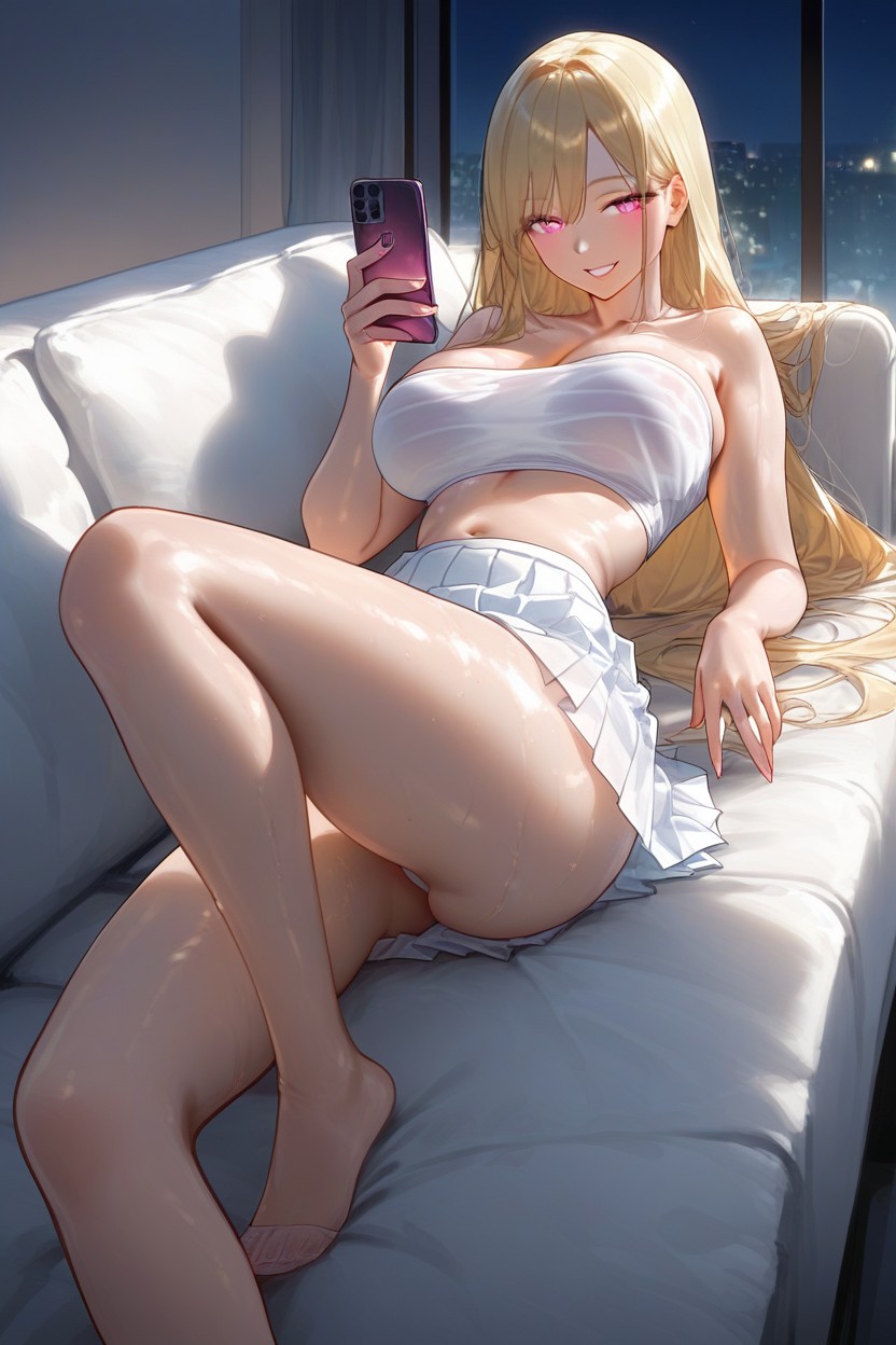 Full-length, Very Beautiful Face, Smile AI Porn