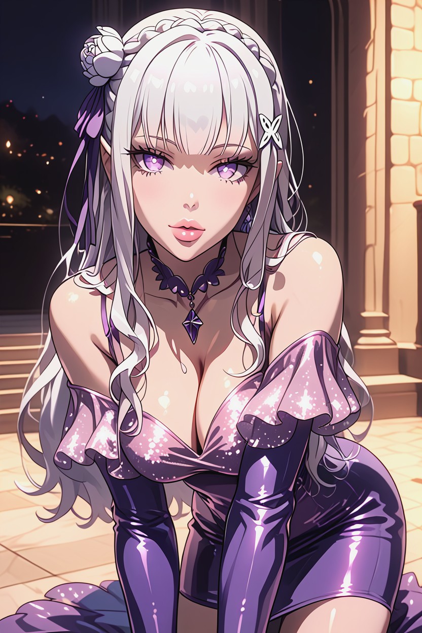 Off-shoulder, Very Dress, Hourglass Hentai AI Porn