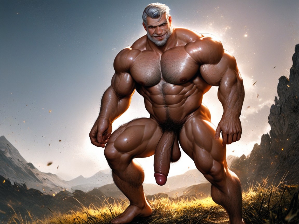 Bulging Biceps, Green Eyes, Hairy Forearms AI Gay Porn