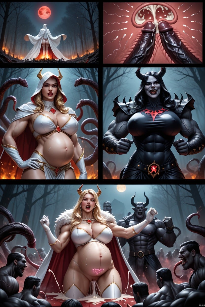 Cum Everywhere, Breast Sucking, Massive Bukkake AI Porn