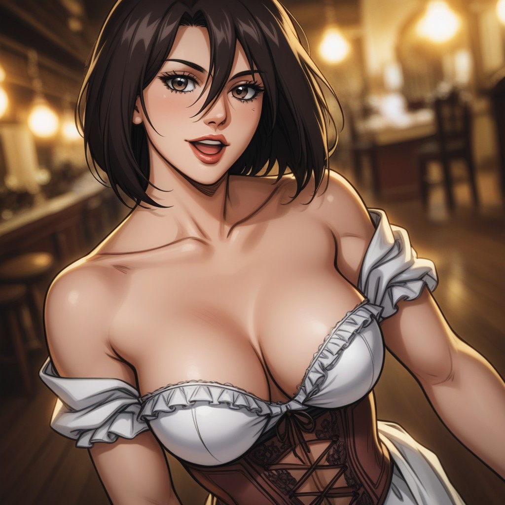 Posing For A Photo, Single View, Cinematic Hentai AI Porn