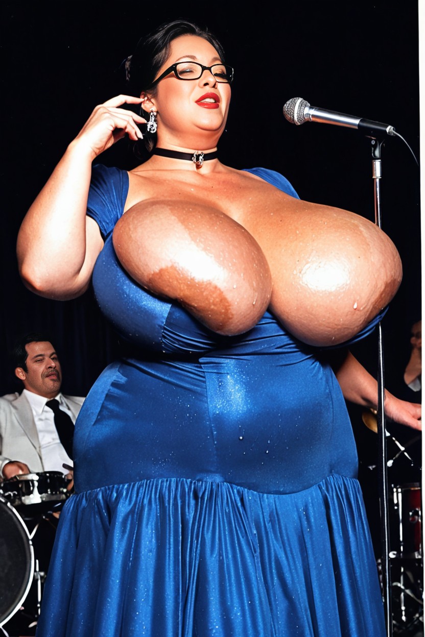 Singer, Fully Clothed, Black Eyes AI Porn
