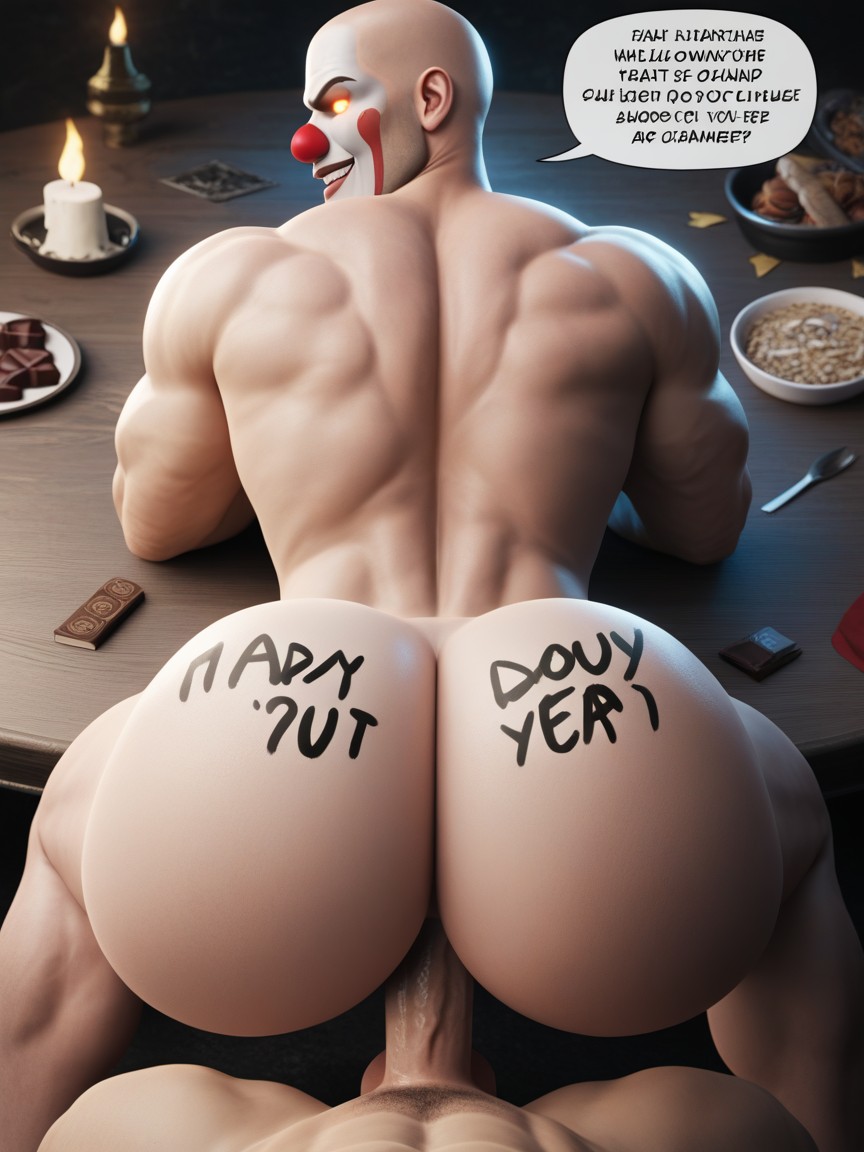 Doggy Style, Extremadamente Pesado En La Parte Inferior, Scary Porno gay IA