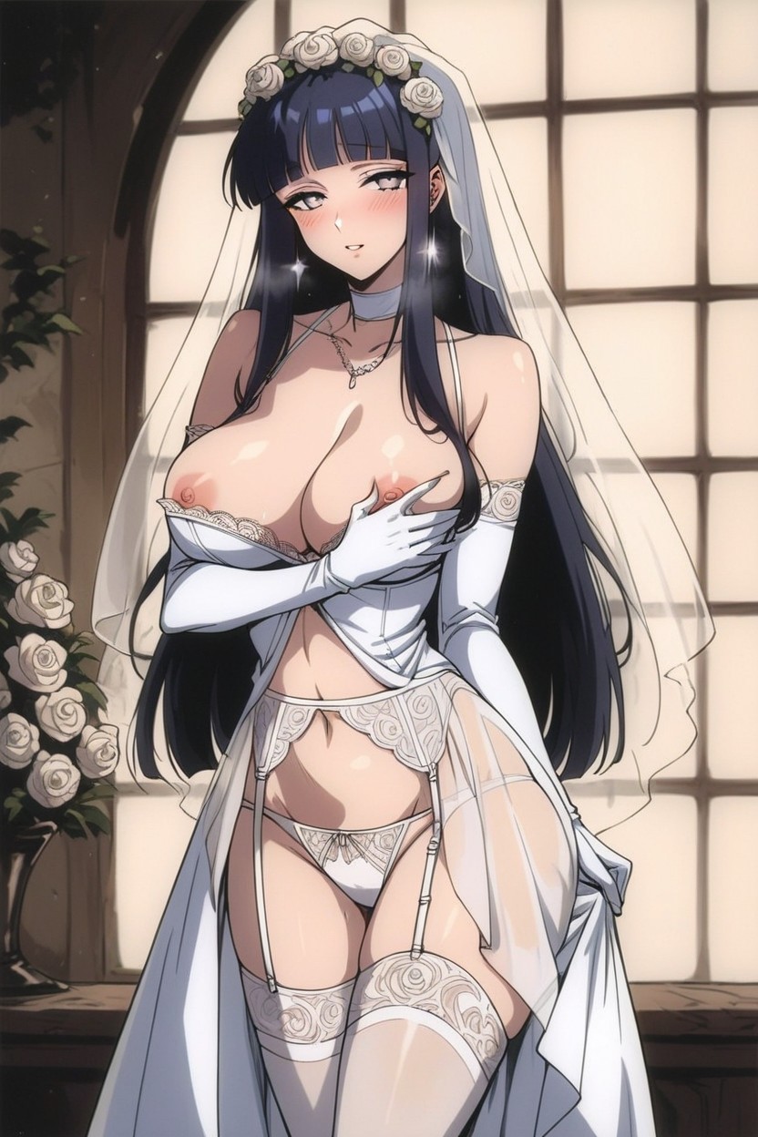Hourglass, Looking_at_viewer, Solo Hentai AI Porn