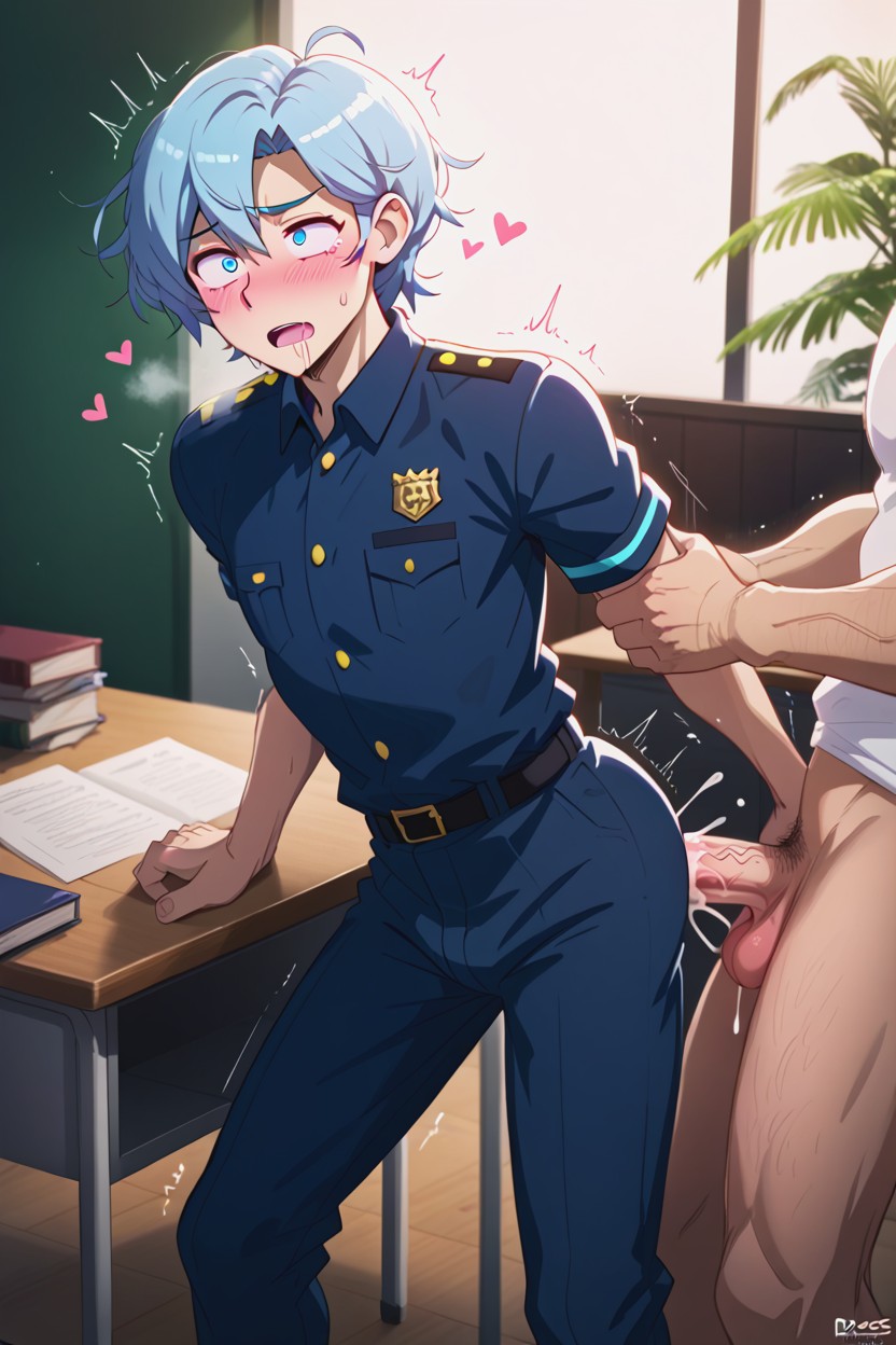 Effect Lines, Overwhelming Pleasure, Throbbing Penis ゲイAIポルノ