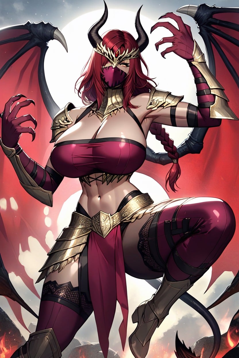 Hip Armor, Black Dragon Tail, Armor AI Porn