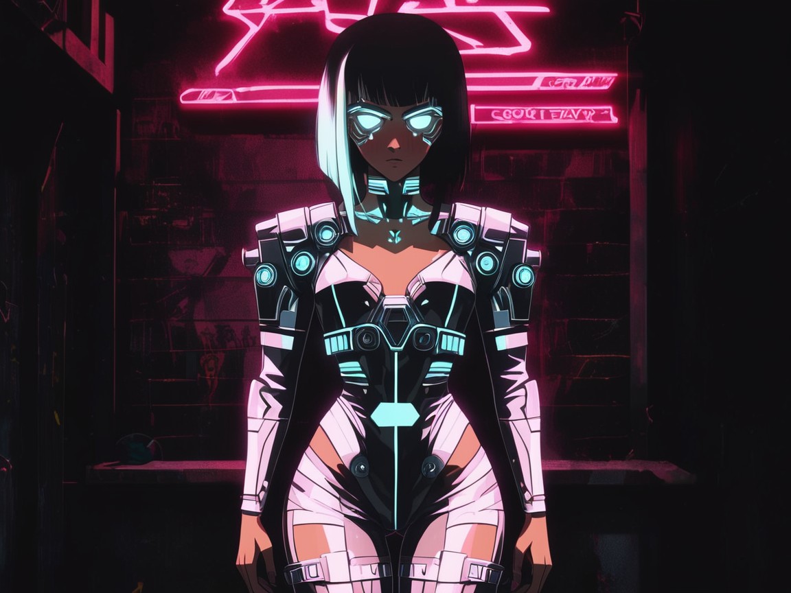 Bobcut, Massive Ass, Slums Background AI Porn