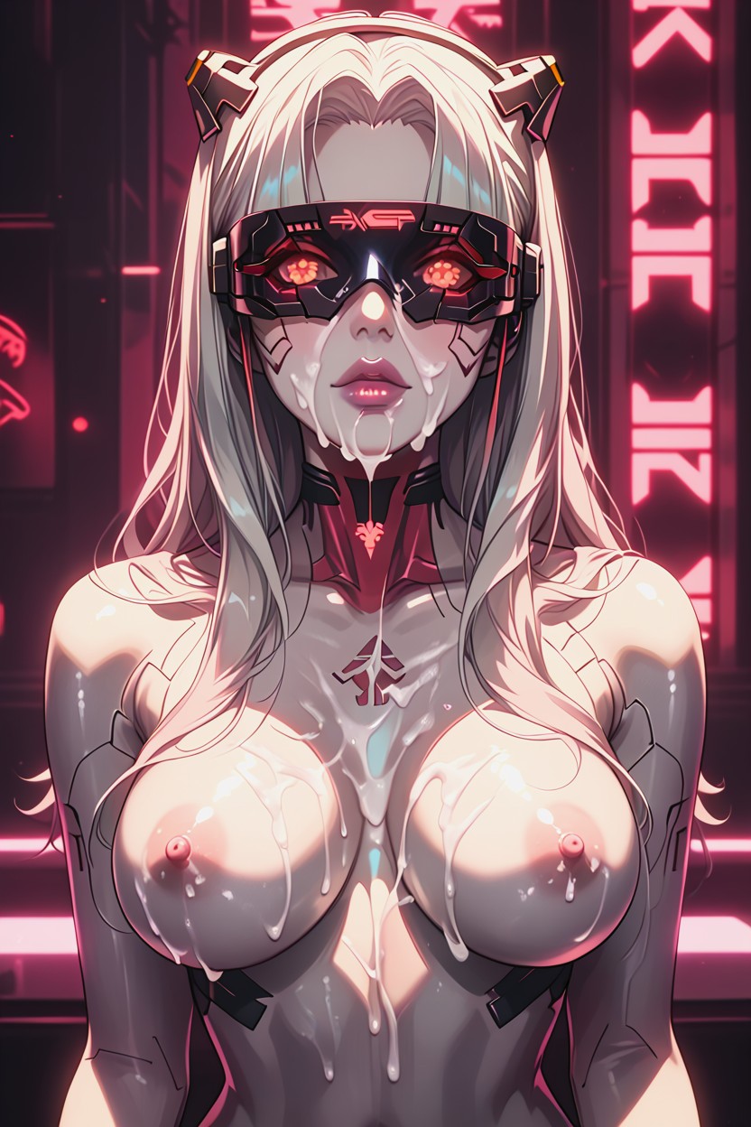 Ultra Hd, Streamlined Attenuated Waist, Platinum Blonde Hair Hentai AI Porn