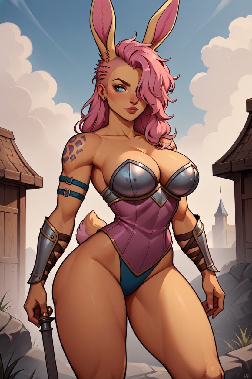 18+, Giant Battleaxe, Harengon Furry AI Porn