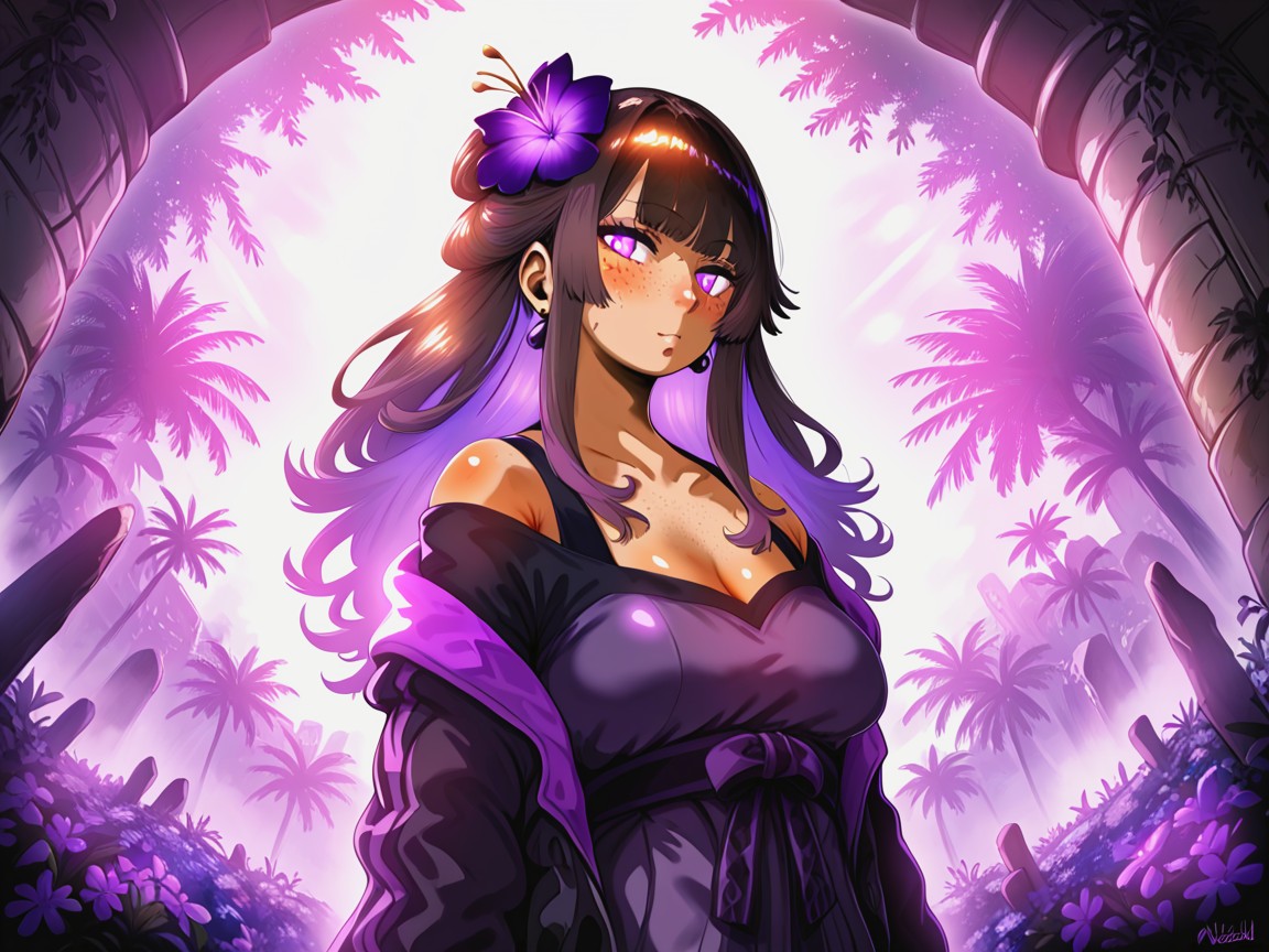 1 Person, Bioluminescent Glow, Rounded Abdomen Hentai AI Porn