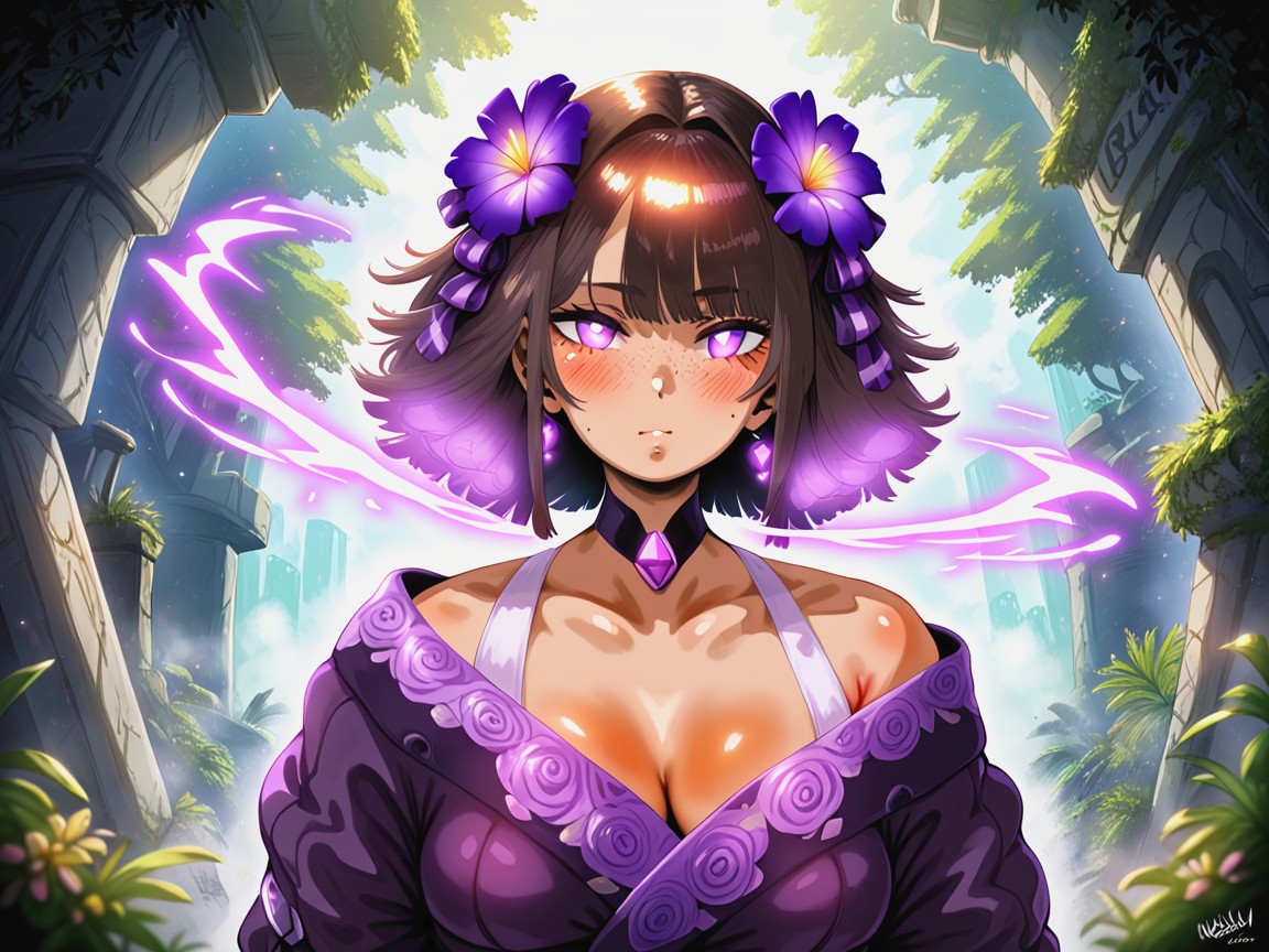 Low Height, Purple Eyes, 1 Person Hentai AI Porn