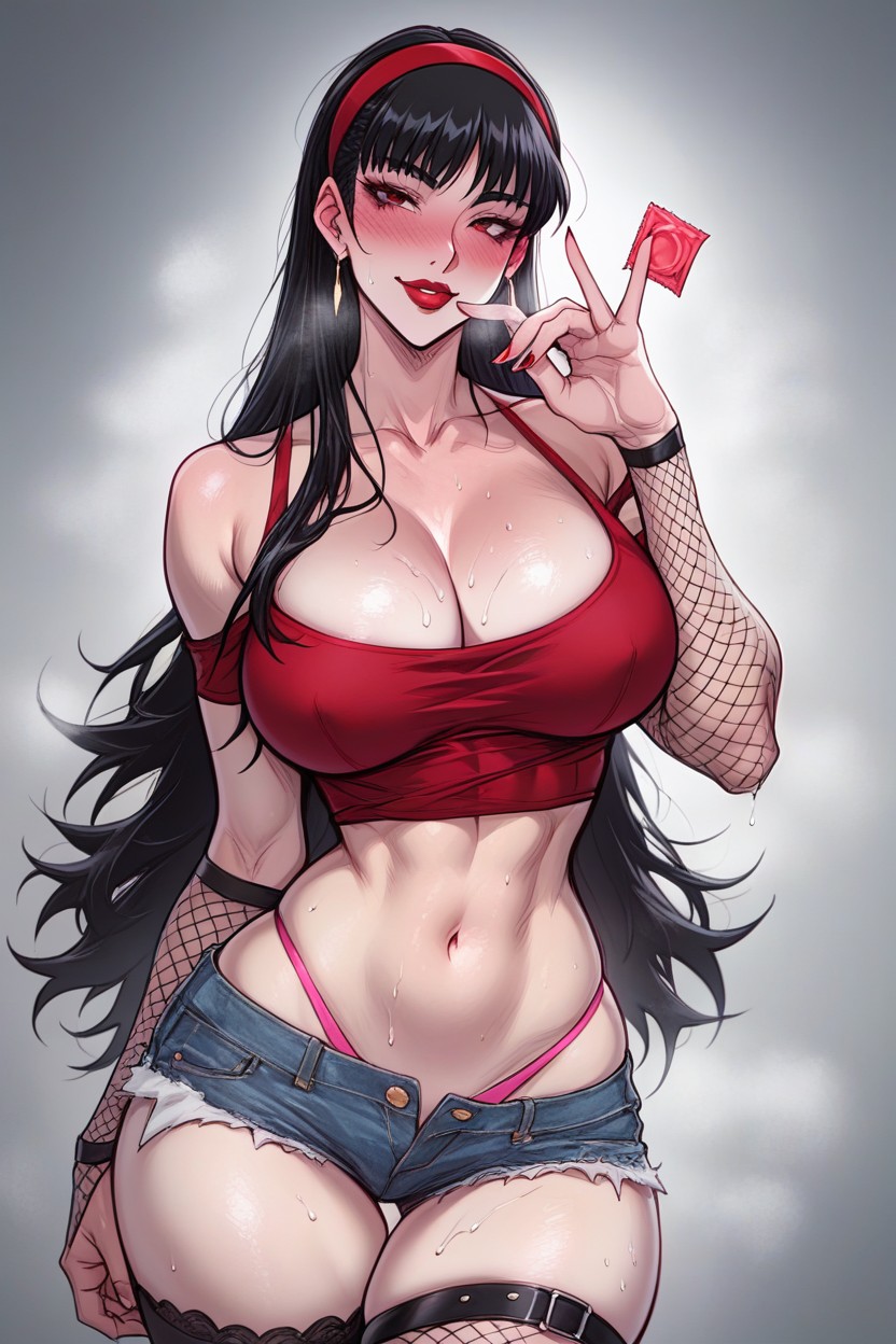 Thick Thighs, Looking At Viewer, Indicacin Personalizada Hentai AI Porn