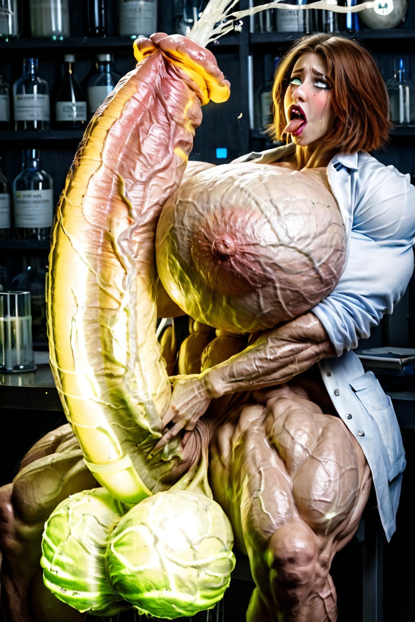 Ahegao, Hyper Colossal Veiny Horseballs, Hdr Porno IA transsexuelle