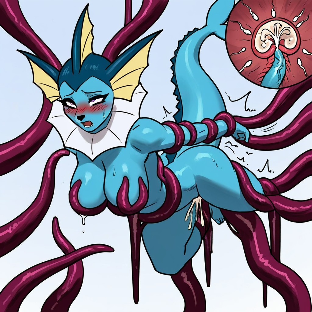 Arched Back, Cum Inside, Legs By Tentacles Furry AI Porn