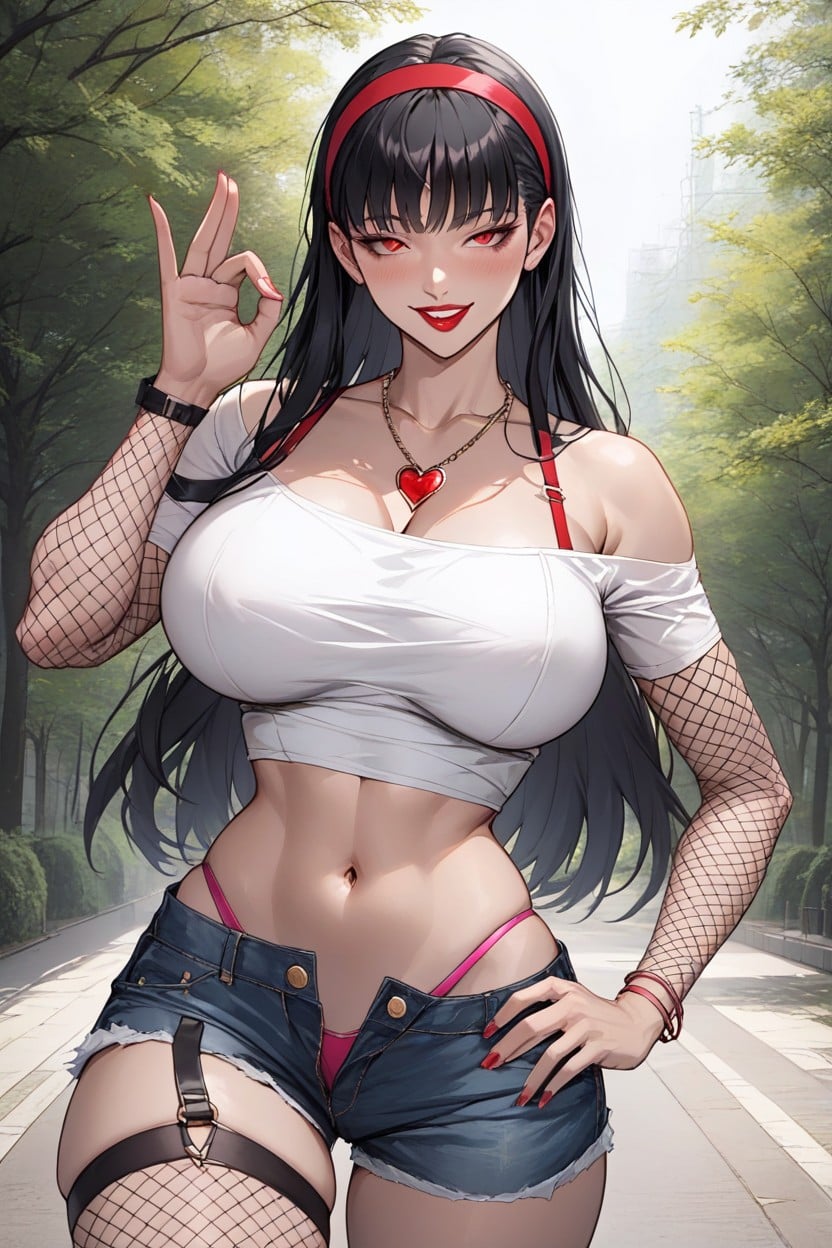 Voluptuous Body, 25+, Left Hand On Hip Hentai AI Porn