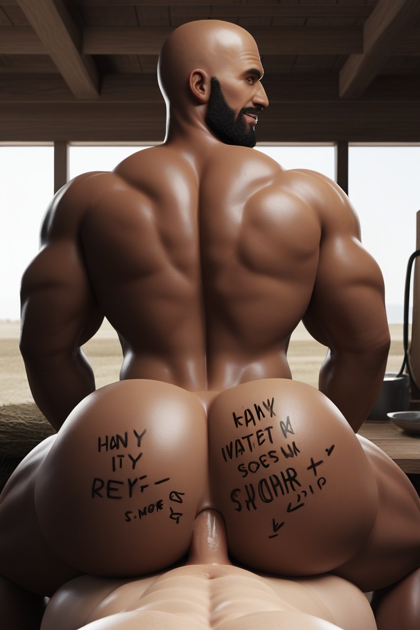 Indoors, Extremely Large Ass, Hole Feeds On Dicks AI Gay Porn