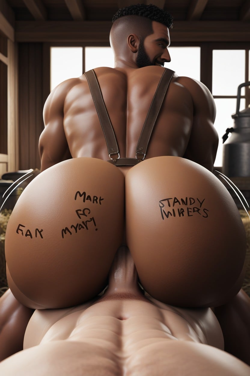 Motion Lines, Rounded Ass, Bottom In Control Porno IA Gay