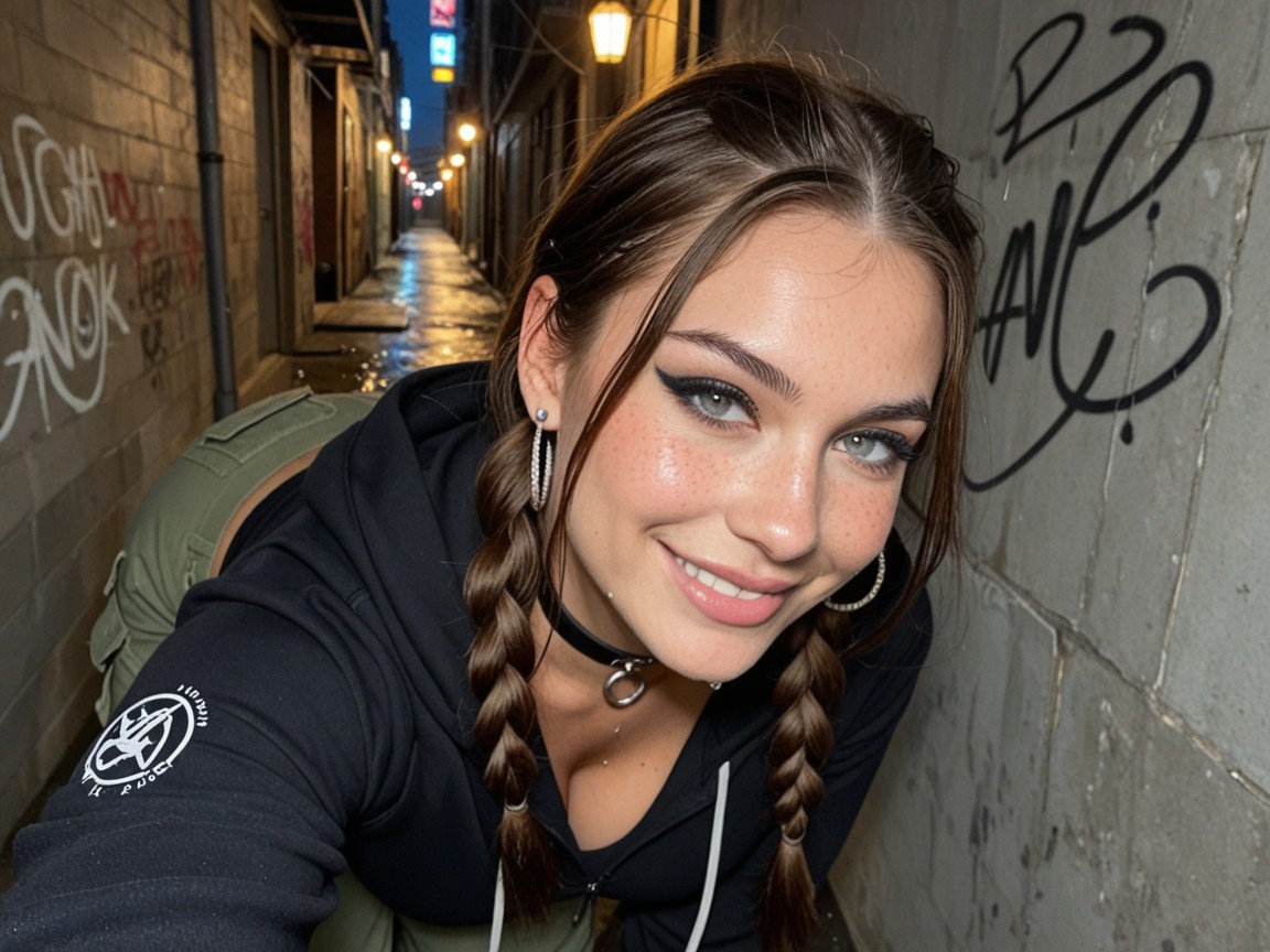 Heavy Rain, View The Alley Behind The Wall, Dimples AI Porn