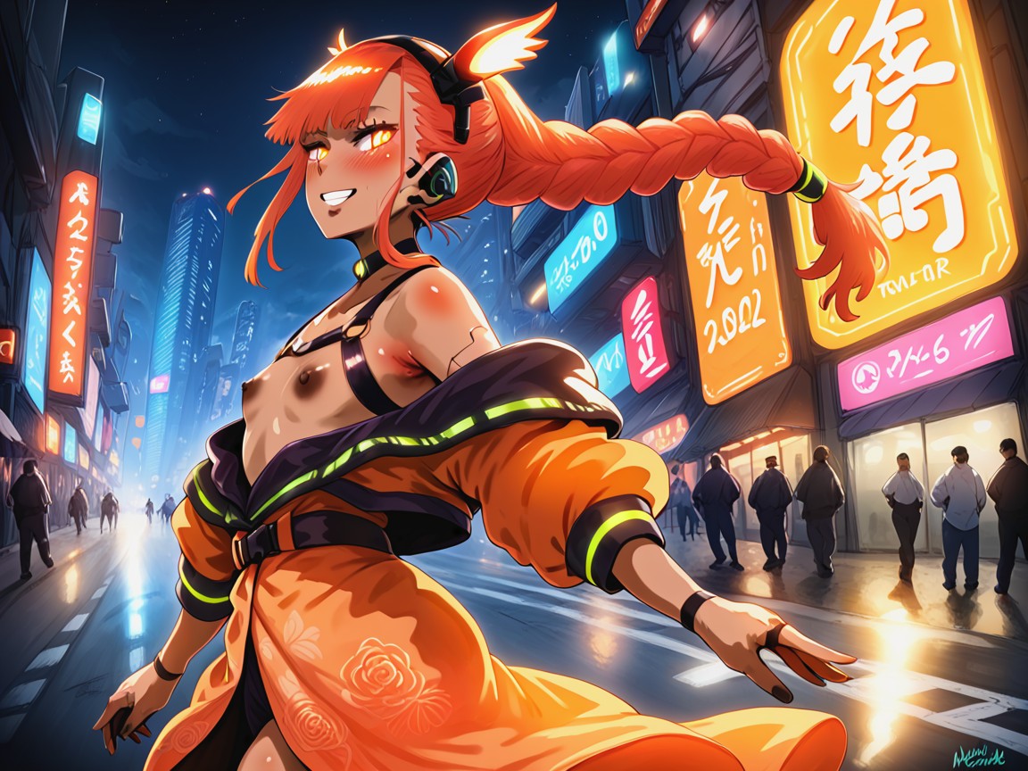 Nsfw, High Color Contrast, Sloped Shoulders Hentai AI Porn