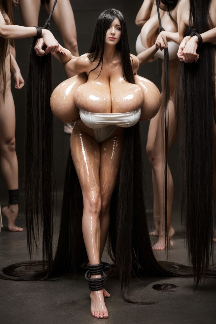 Extremely Long Hair, Sadako, Extra Long Hair AI Porn