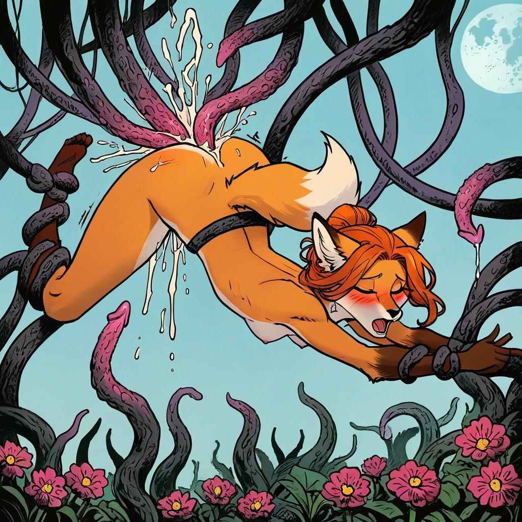Plant Tentacles, Lab Coat, Moaning Furry IA