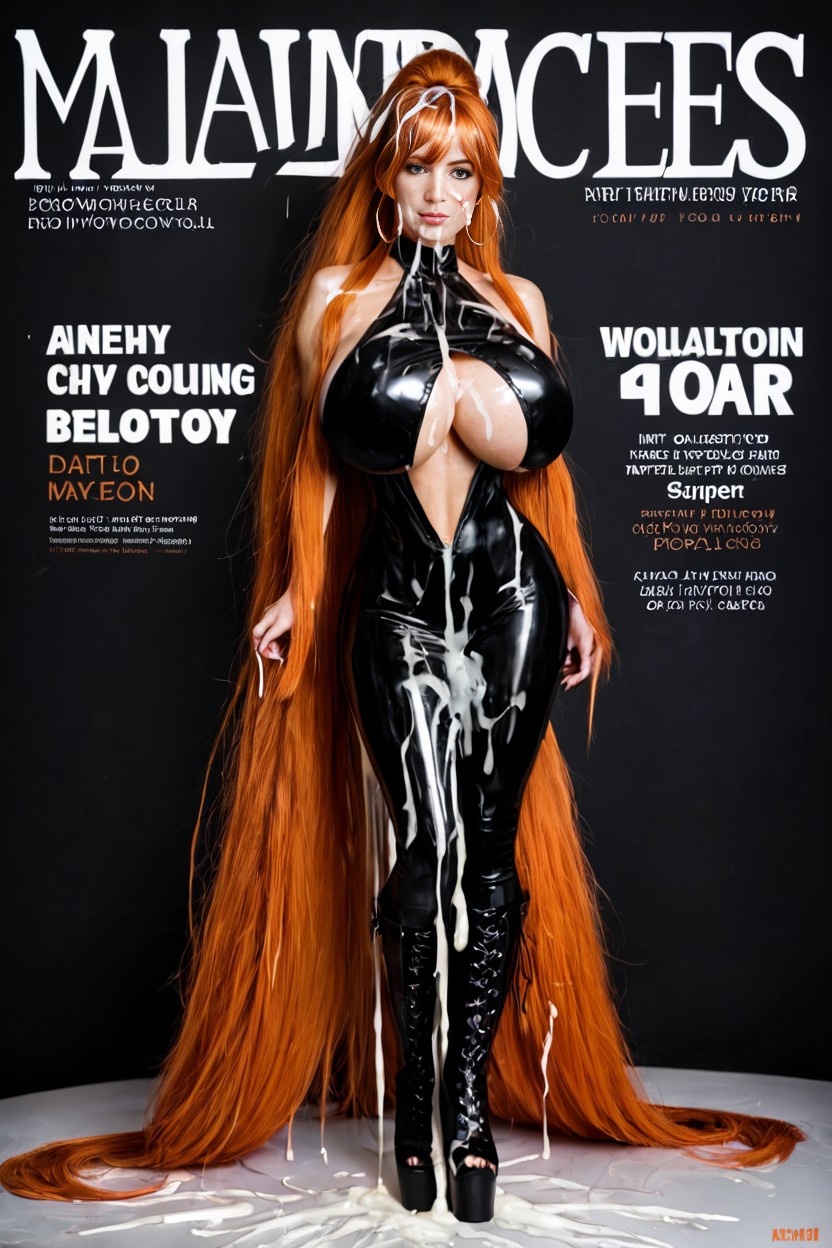 Massive Breasts, Bimbo Tits, Absurdly Long Hair AI Porn
