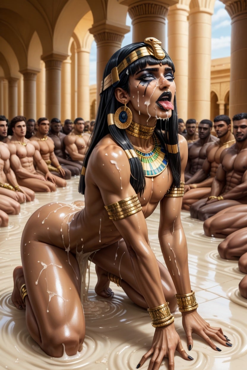 Horny Eyes, Very Oiled Feet, Dark Skin ゲイAIポルノ