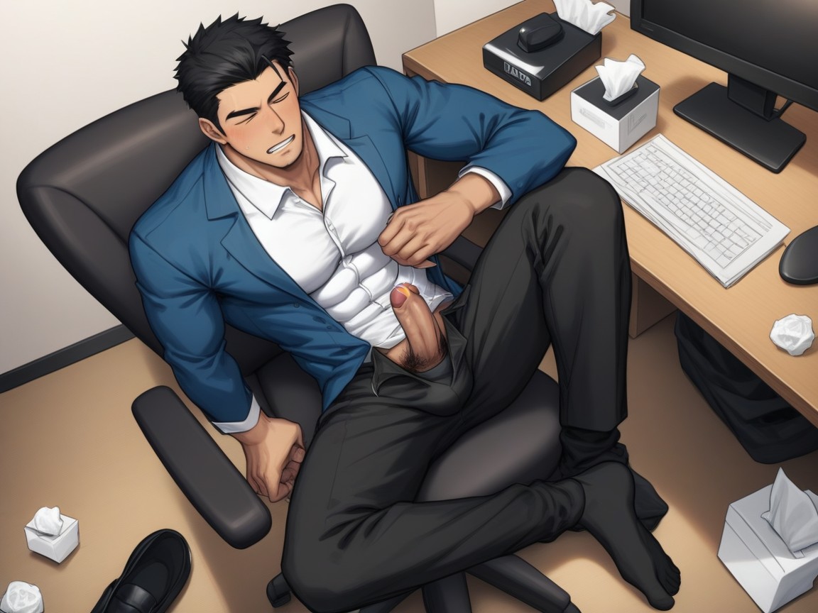 咬紧牙齿, 短髮, View As If He's Being Secretly Filmed From The Next Cubicle AI同性戀黃片