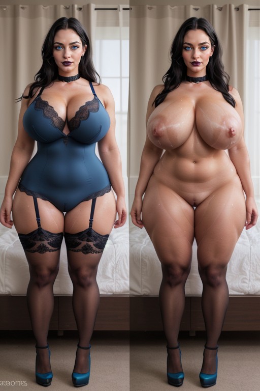 Split Screen, 18+, Gigantic Oversized Massive Breasts AI Porn