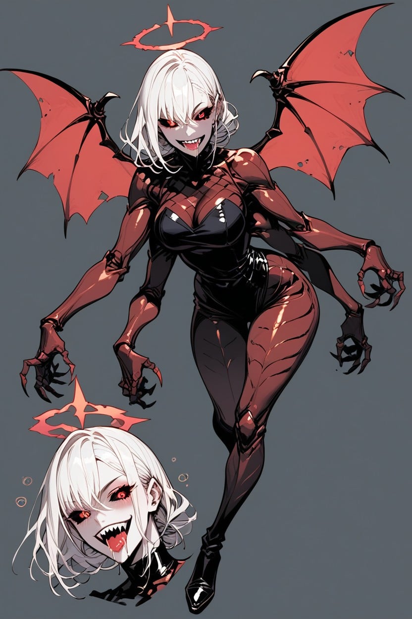 Perfect Anatomy, Bat Wings, Character Sheet Perfect Eyes Hentai AI Porn