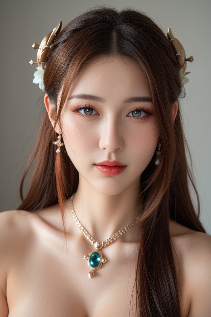 Pretty Korean Idol Face, Choker, Beautiful Face 國產AI成人