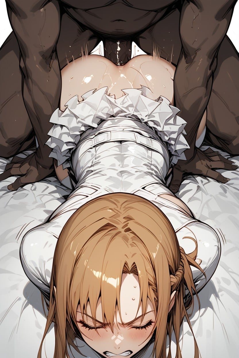 Black Penis, Anime Style, Ripped Clothes Hentai AI Porn