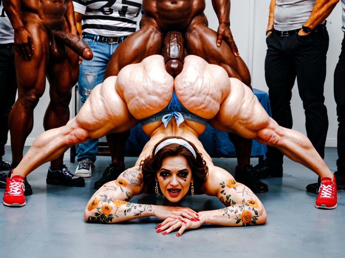 Hyper, Interracial, Wrinkled Nick AI Porn