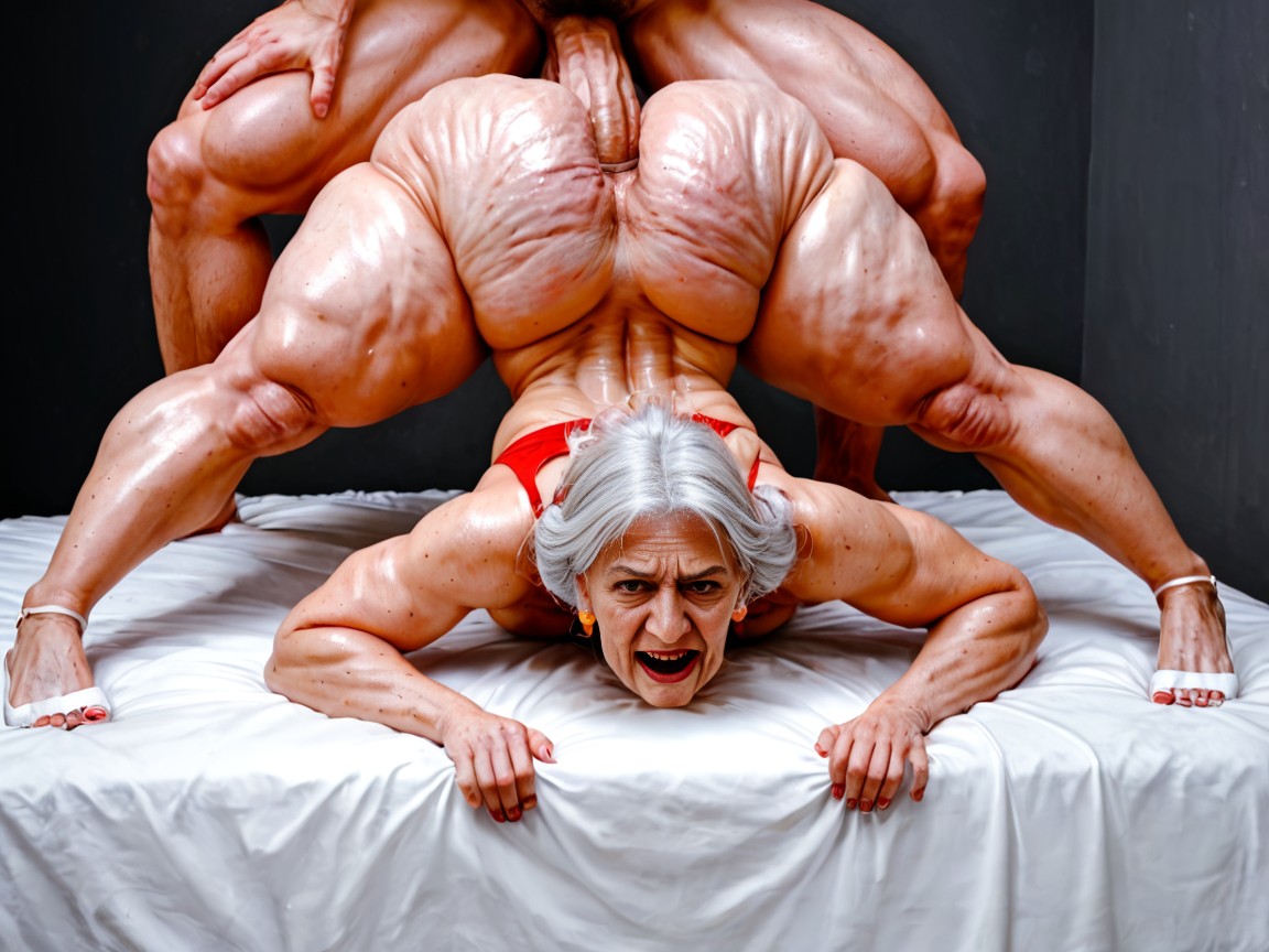Pose, Older Granny, Orgasm AI Porn
