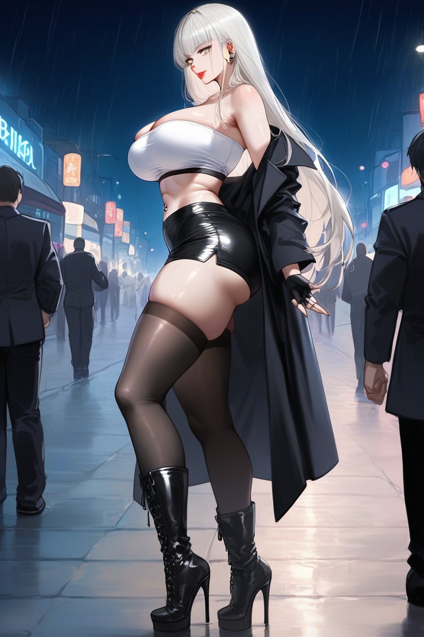 Backlight, Black Stockings, Nylon Stockings AI Porn