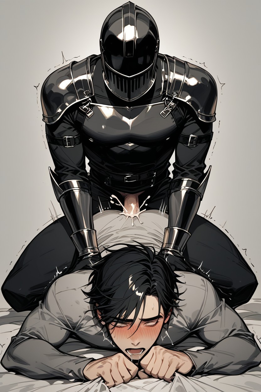 Sweaty, Blushed, Cumshot Porno IA Gay