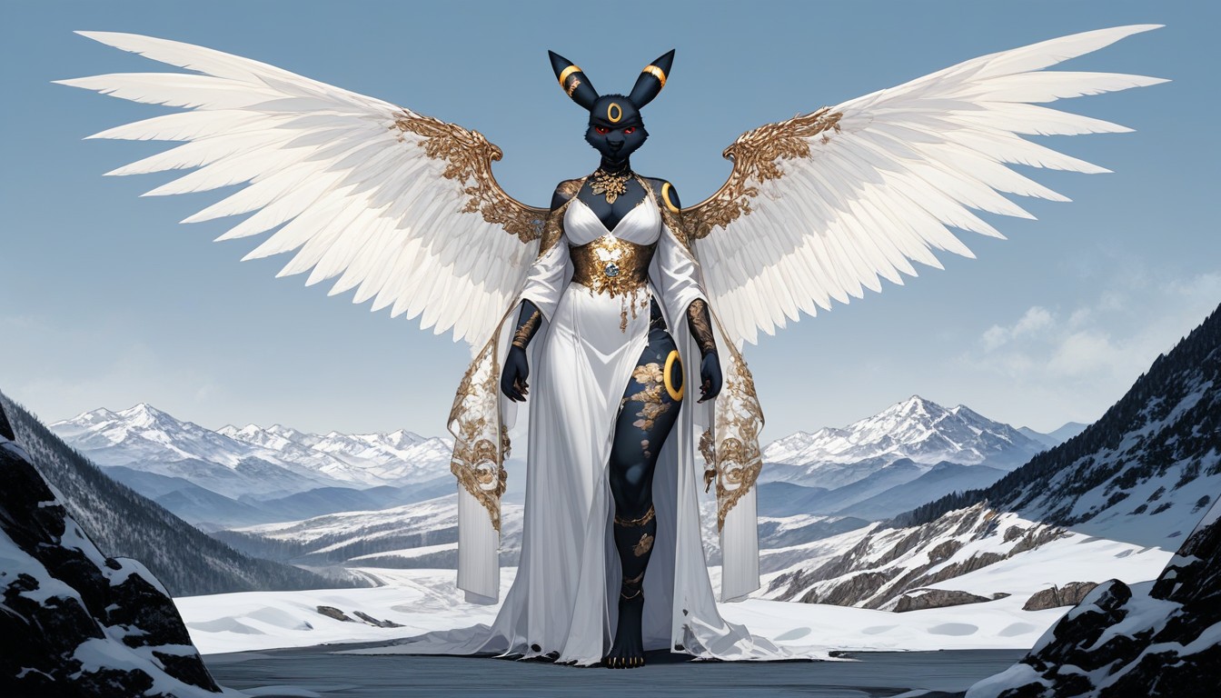 Umbreon, Angels, Disgusted Furry AI Porn