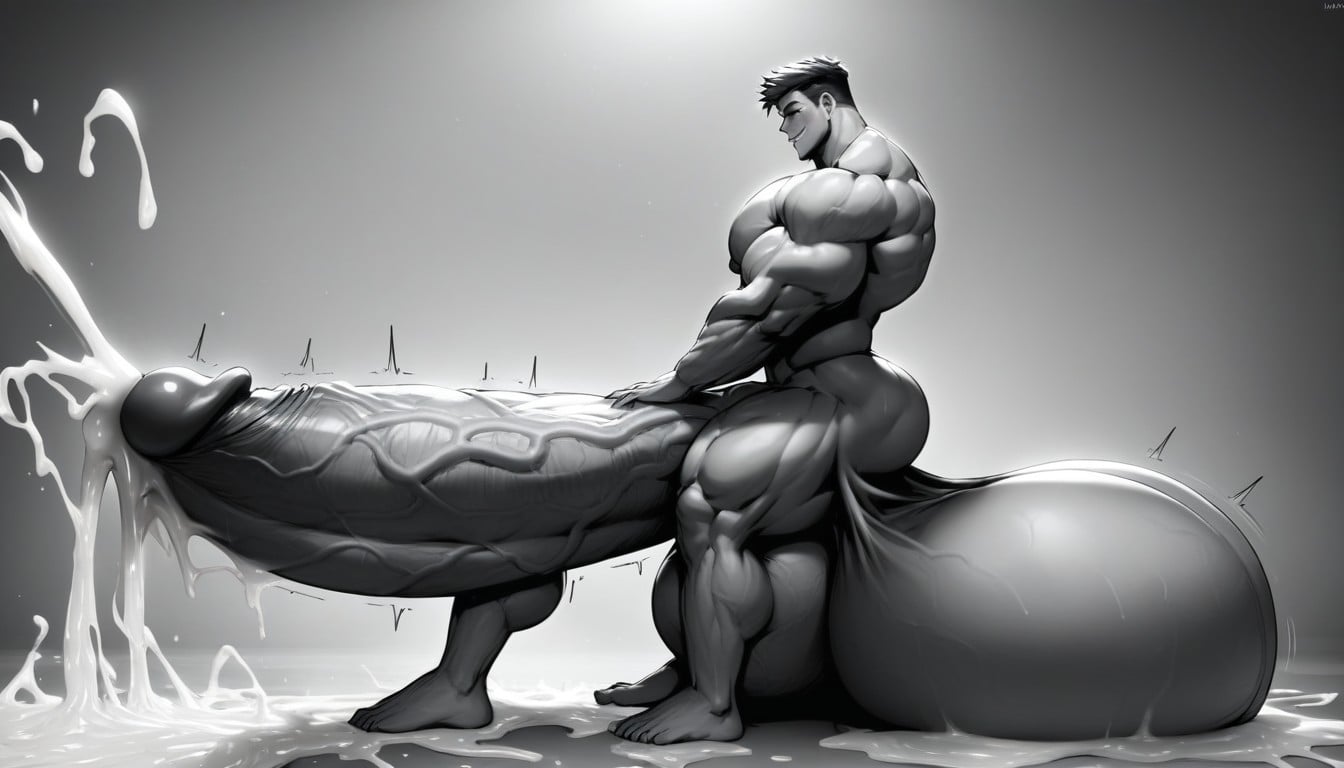 Long Legs, Massive Cock, Oversized Hyper Gigantic Penis AI同性戀黃片