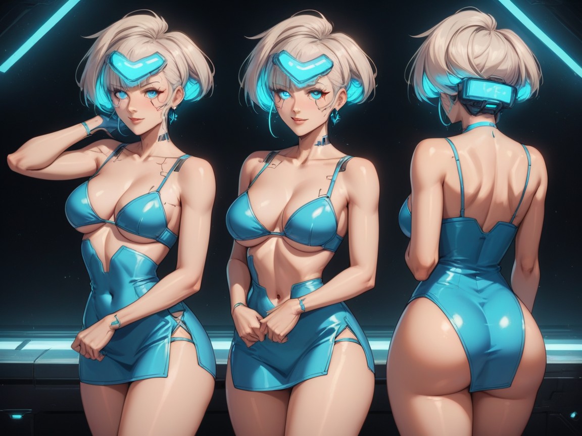 Digital Companion Ai, Heart Holograms In Distance, Pechos Redondeados Porno latina IA