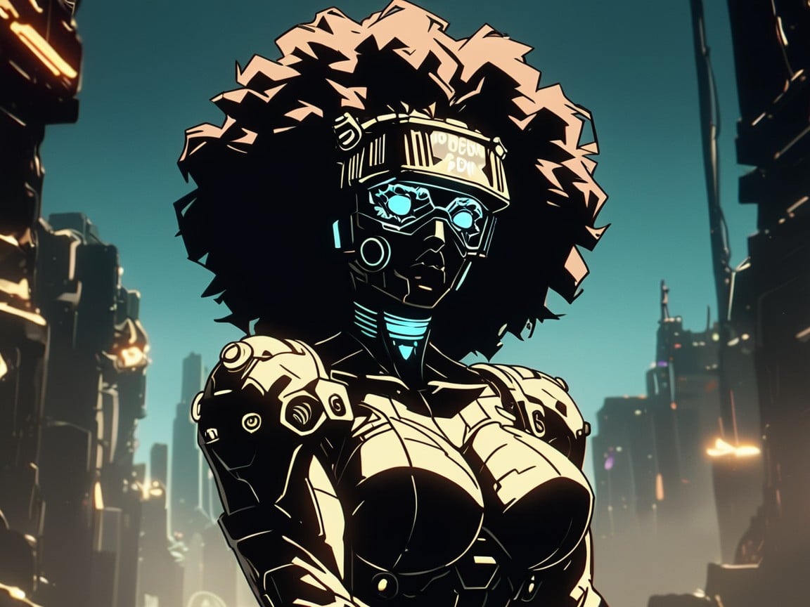 Lion Pattern Hud Mask, Dark Brown Skin, Ultra Detailed AI Porn